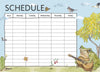 SCHEDULE - PERSONAJES ANIMADOS